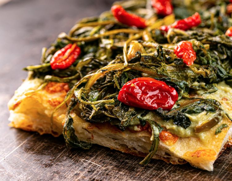 La Pizza con la cicoria