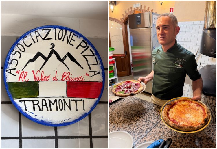 A destra Antonio Erra, presidente dall'Associazione Pizza Tramonti
