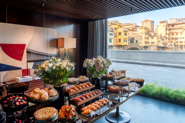 Il buffet della colazione al Caffè dell’Oro, 