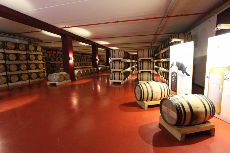 Le barriques per l'affinamento