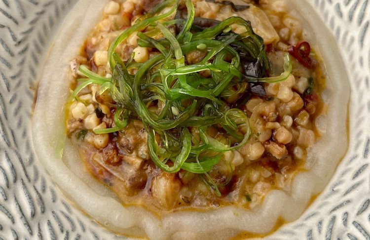 La fregula a-tutto-tonno raccontata da Luigi Pomata a Gastronomika
