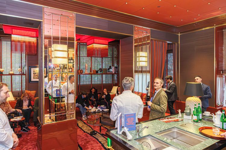 Uno scatto dell'evento di lancio del libro a Milano presso Langosteria Private Restaurant
