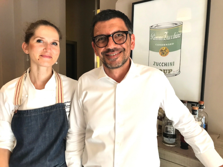 Annalisa Presta, chef, e Giuseppe Ferraro, il socio in sala
