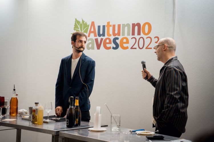 Andrea Bracci con Carlo Passera, che ha presentato tutte le Serate d'Autunno