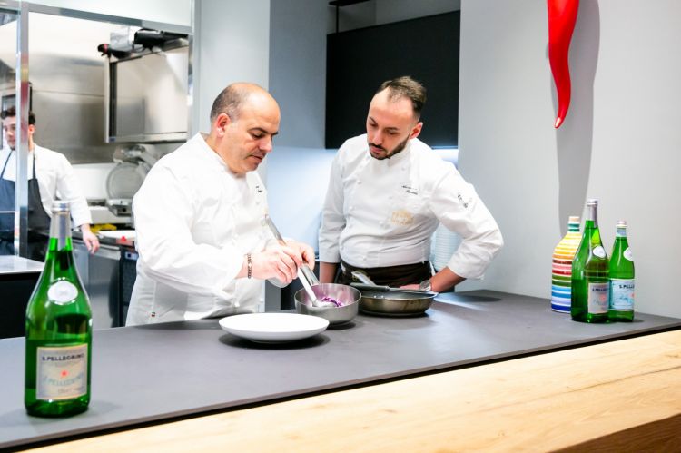 Caputo con il resident chef di Identità Golose Milano, Alessandro Rinaldi
