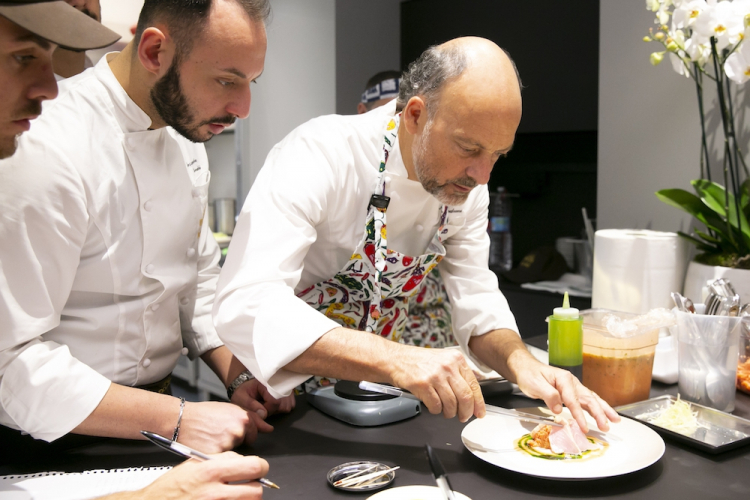 Cedroni e il resident chef Alessandro Rinaldi
