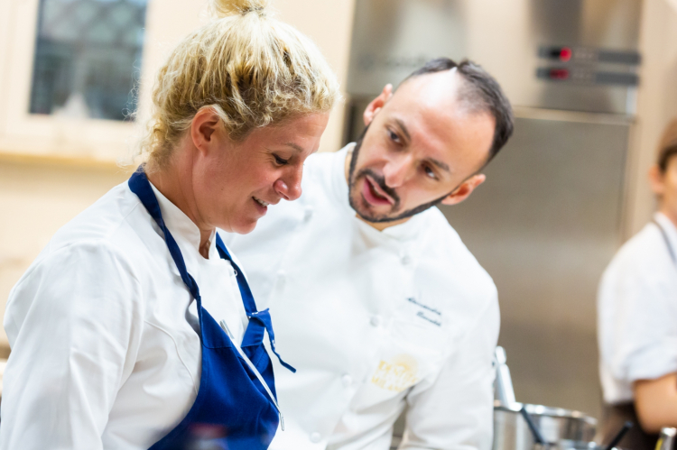Ana Roš con Alessandro Rinaldi, resident chef di Identità Milano
