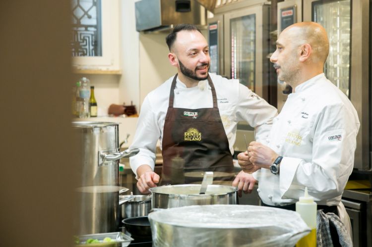 Genovese con il resident chef di Identità Golose Milano, Alessandro Rinaldi
