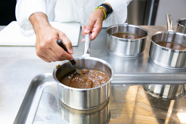 Preparing mole poblano
