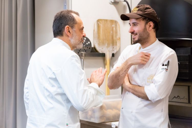 Nicola Portinari dialoga con Gabriele Tangari, pastry chef di Identità Golose Milano
