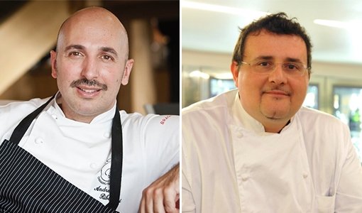 Da sinistra, Andrea Ribaldone, chef del ristorant