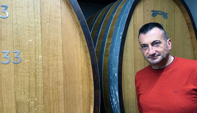 Gianni Maccari in cantina
