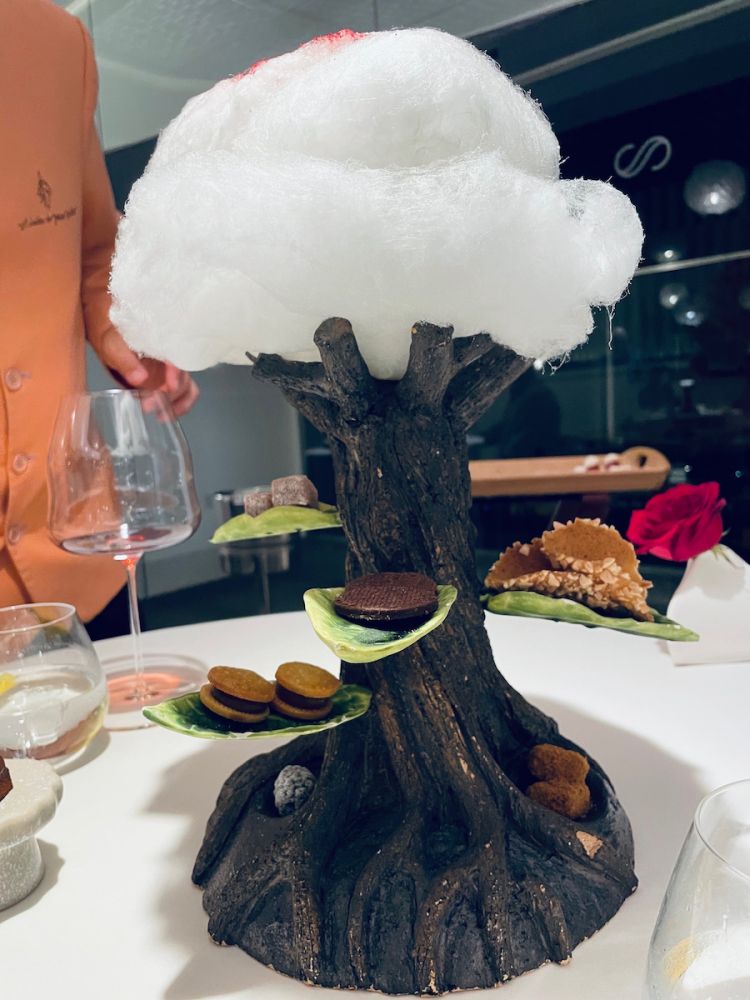 L'Albero dolce, chiusura del menù degustazione al Rincon de Juan Carlos