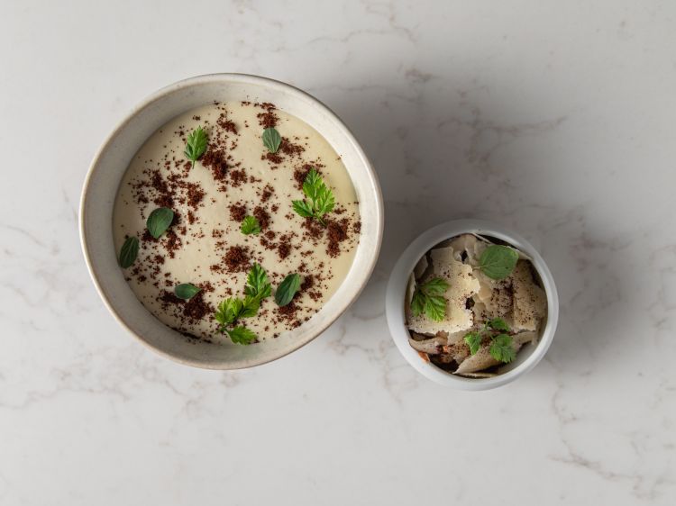 Risone con caff&egrave; e Parmigiano Reggiano 7 anni
