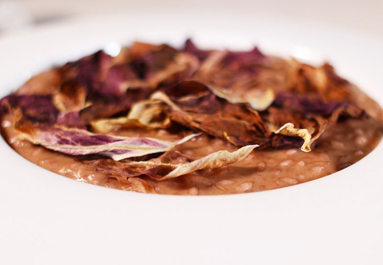 Il Risotto al radicchio nella versione dello chef 