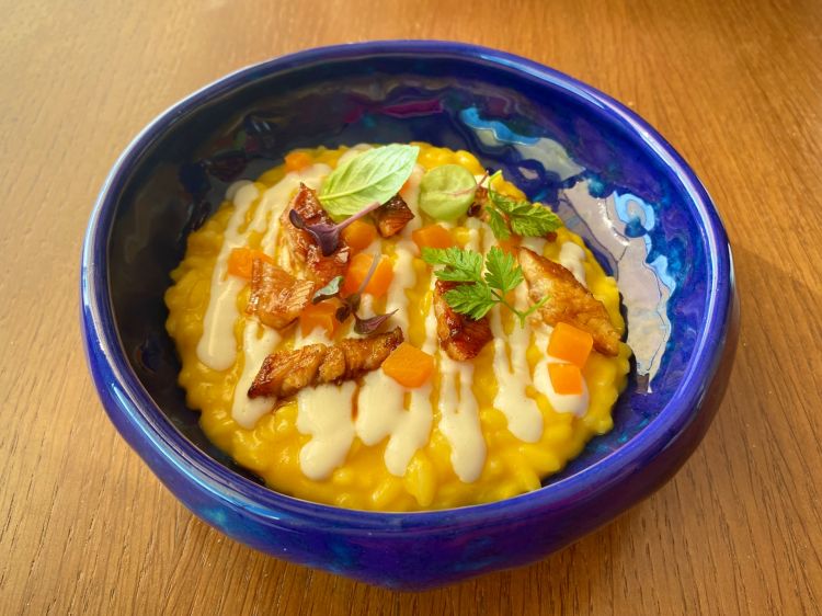 Risotto zucca e anguilla

