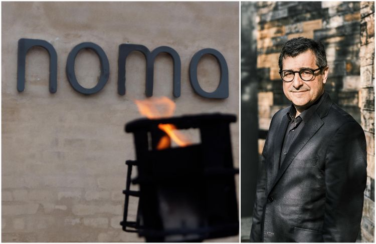 A sinistra il Noma di Copenhagen, al centro delle 