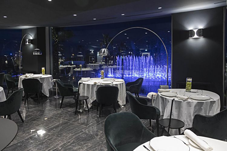 La sala ristorante del San Barbato Resort Spa&Golf, a Lavello in provincia di Potenza
