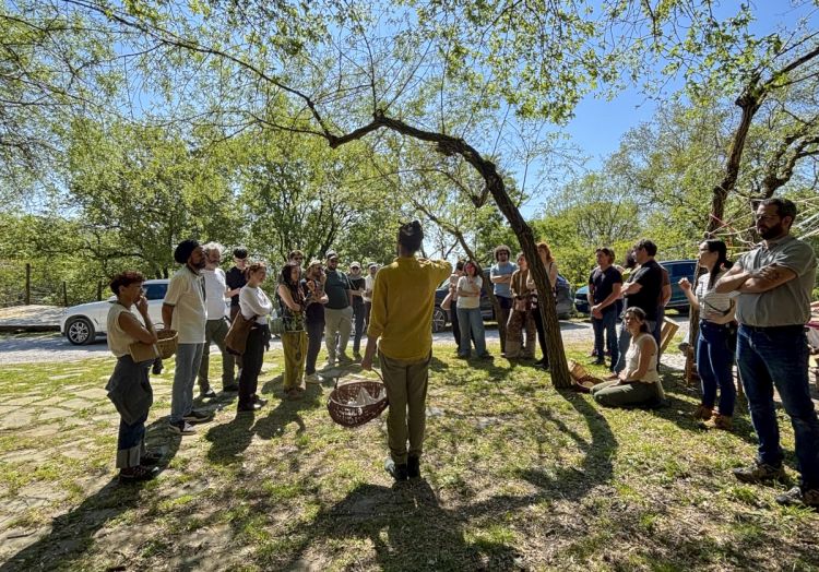 Poco prima della partenza di una delle passeggiate