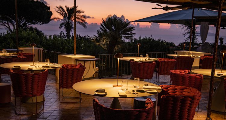 La sala esterna del ristorante