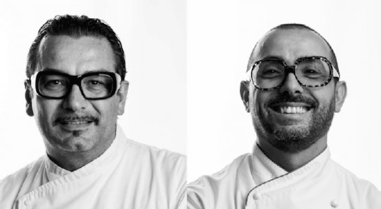 PRIMI CHEF. Italo Bassi e Riccardo Monco. In pasticceria c'è Luca Lacalamita