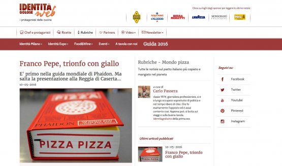 L'articolo di ieri: Franco Pepe trionfo con giallo
