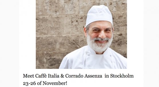 Pastry chef Corrado Assenza is leaving for Sweden. We’ll be there
