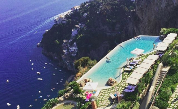 La vista che si gode dal Monastero Santa Rosa a 