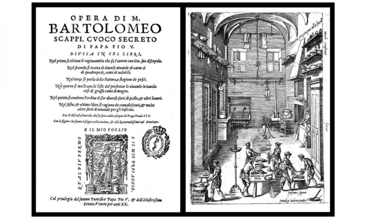 Opera di M. Bartolomeo Scappi, cuoco secreto di Papa Pio V (1570)
