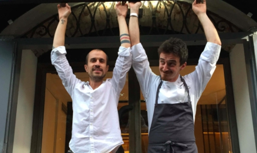 Tommaso Spagnolo (a destra) e Guido Gherardi, le due colonne di cucina e sala del ristorante N.O.I.
