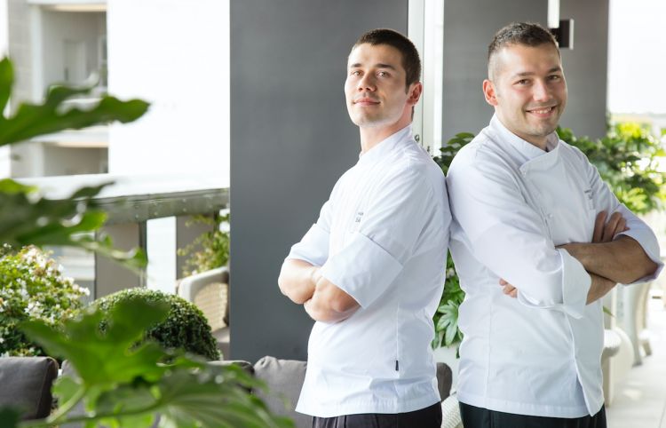 Gli chef Vincenzo e Antonio Lebano sulla Terrazza Gallia
