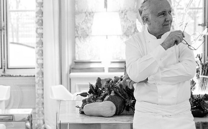 Alain Ducasse, 62. At Identità Milano on Sunday 2