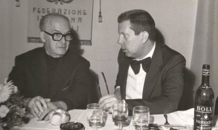 Con il gastronomo Luigi Carnacina
