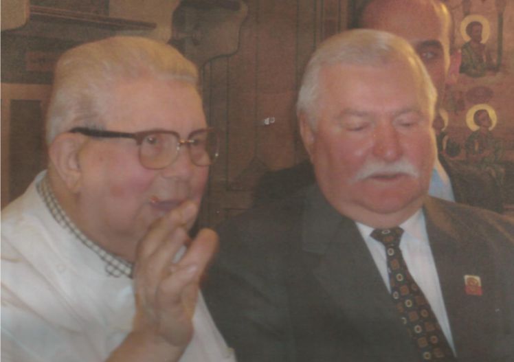 Con Lech Walesa
