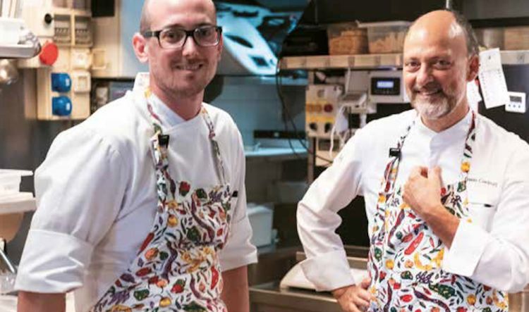 Cedroni con Luca Abbadir, suo sous chef storico