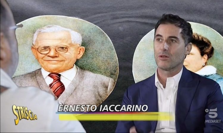 Ernesto Iaccarino con Paolo Marchi sugli schermi di Striscia la notizia. Le registrazioni sono avvenute a Identità Golose Milano, primo hub internazionale della gastronomia
