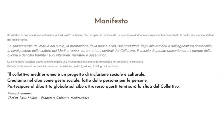 Il Manifesto di Collettivo Mediterraneo
