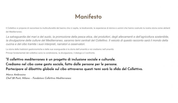 Il Manifesto di Collettivo Mediterraneo
