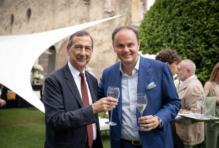 Matteo Lunelli with the mayor of Milano Beppe Sala
