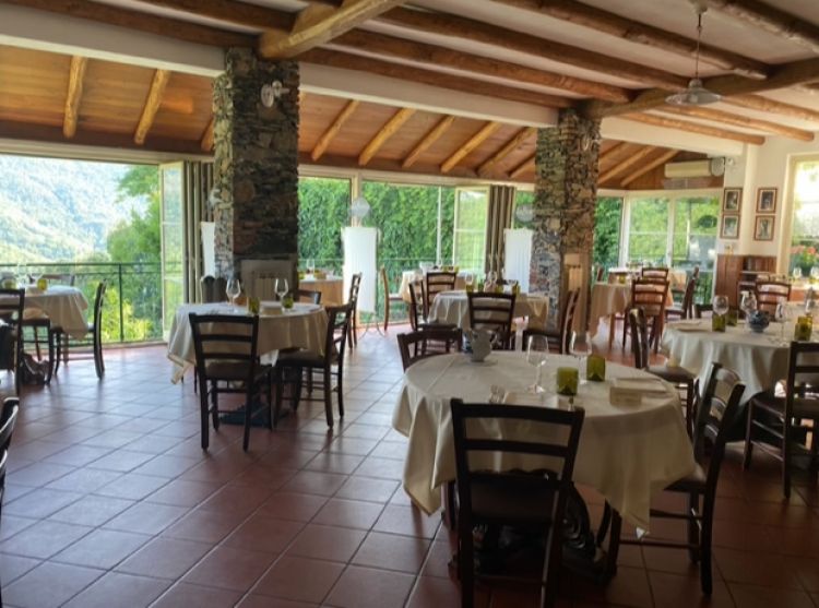 La sala della trattoria La Brinca
