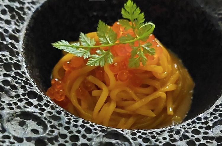 Tagliolini fatti a mano cotti in brodo di trota af