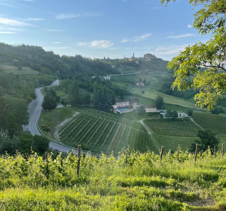 La vista su Cremolino dal Nordelaia Resort
