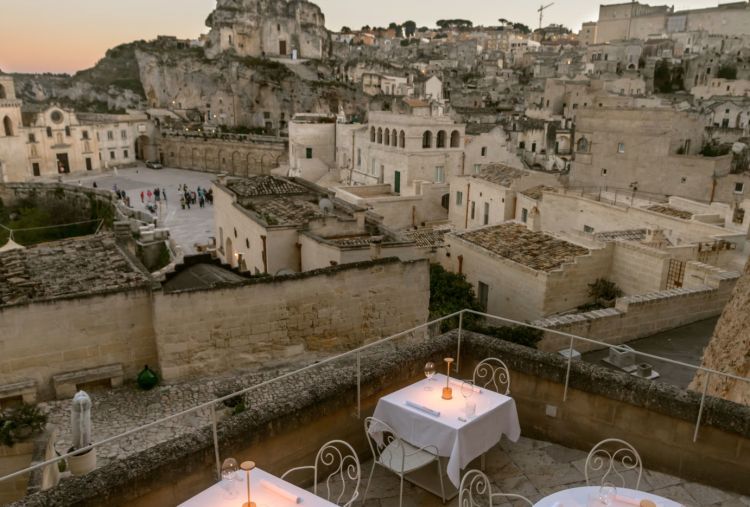 La splendida vista dal ristorante Regiacorte del S