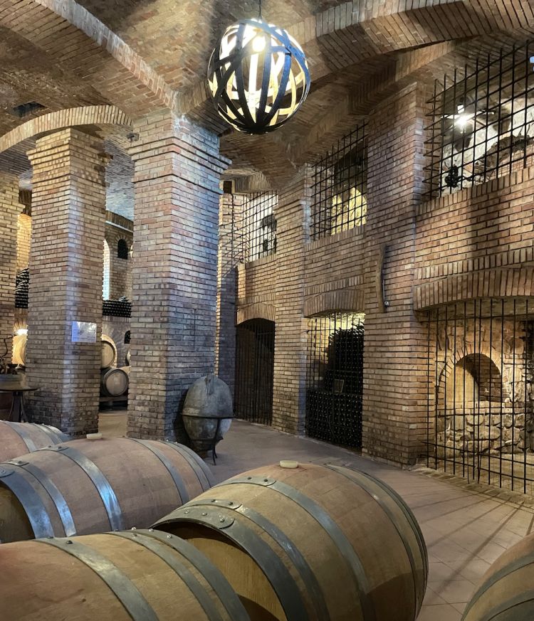 Nella cantina Caggiano di Taurasi