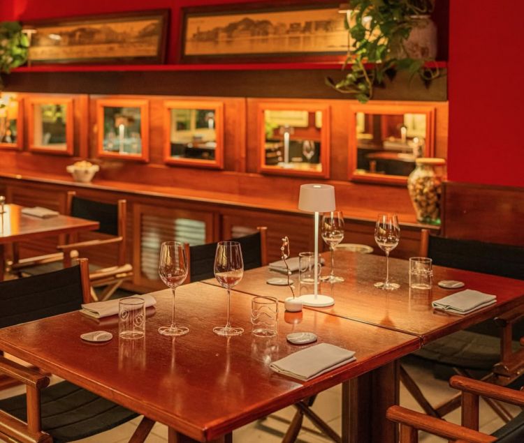 Uno scorcio della sala di Rezzano Cucina e vino a Sestri Levante (Genova)
