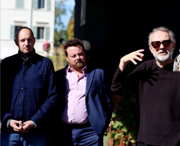 Da sinistra, Beppe Palmieri, cerimoniere di sala d