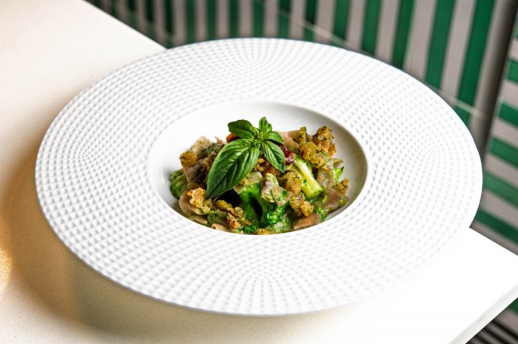 Scialatielli di segale del Matese con broccoli, vongole e colatura di alici