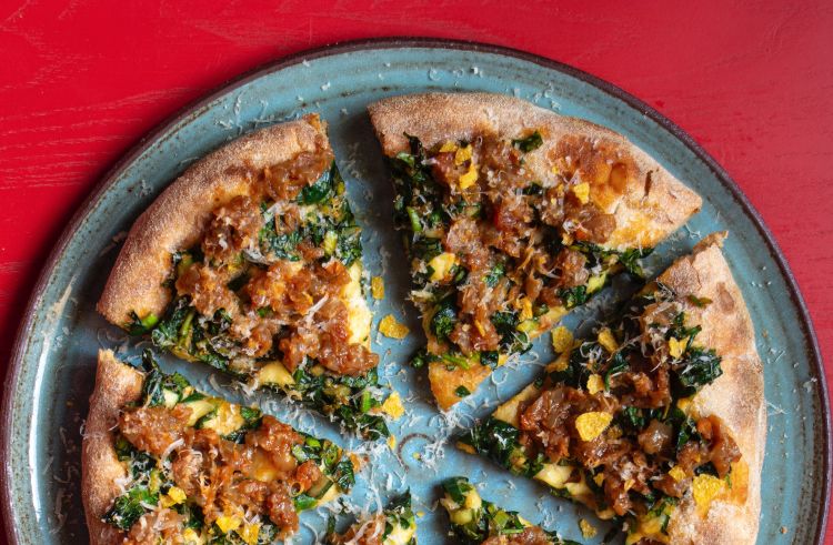 La pizza alla Trippa Vegana, un'icona veg di 
