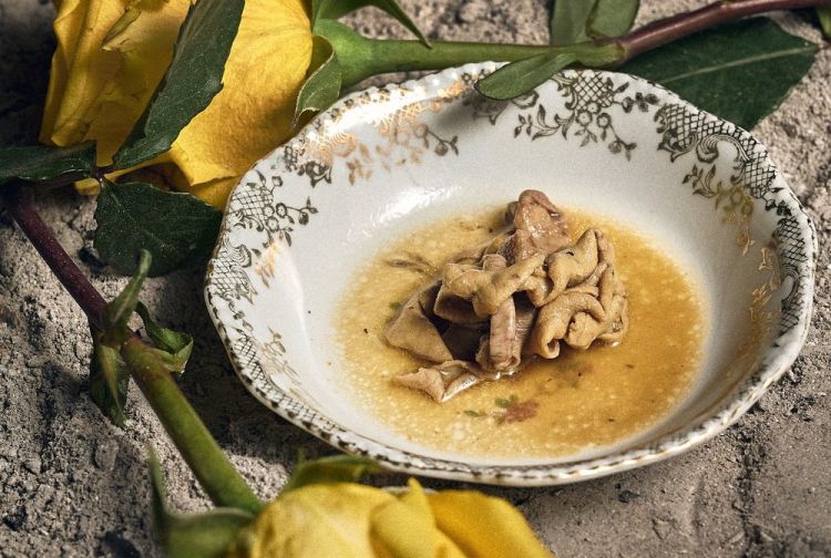 Intestini di pollo e limoni fermentati