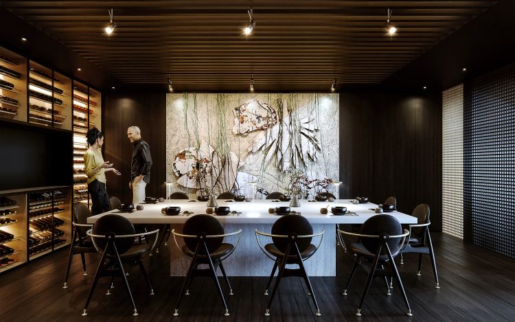 Yezi, la semi private dining room